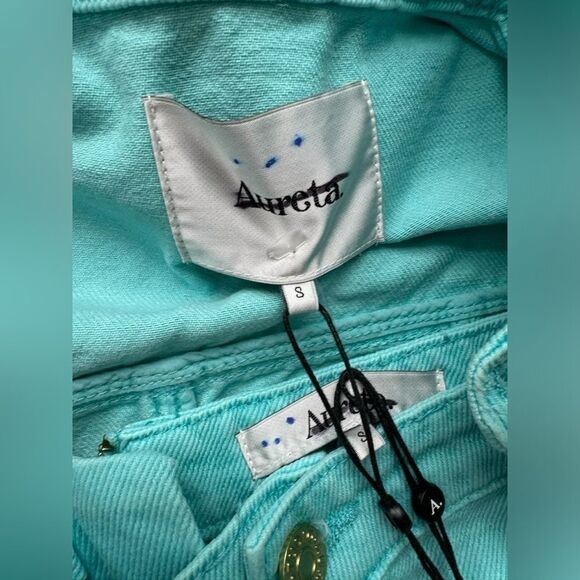 Free People Lottie Top & Skirt Tiffany Blue Set Size Small - Picture 6 of 9